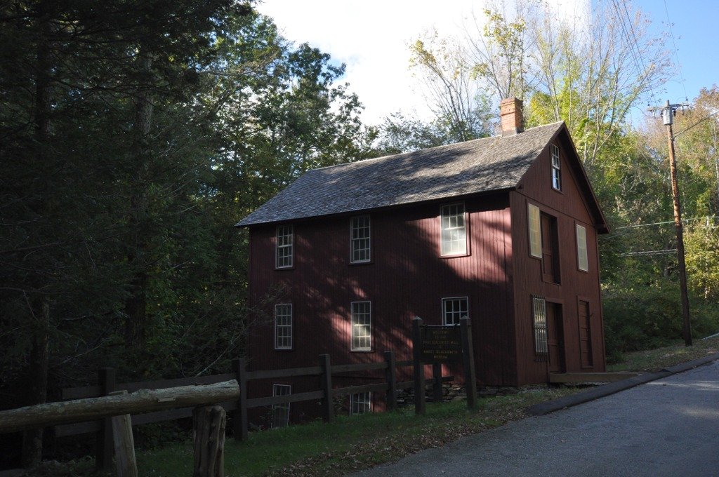 Brayton Grist Mill at Mashamoquet Brook State Park in Pomfret, Connecticut