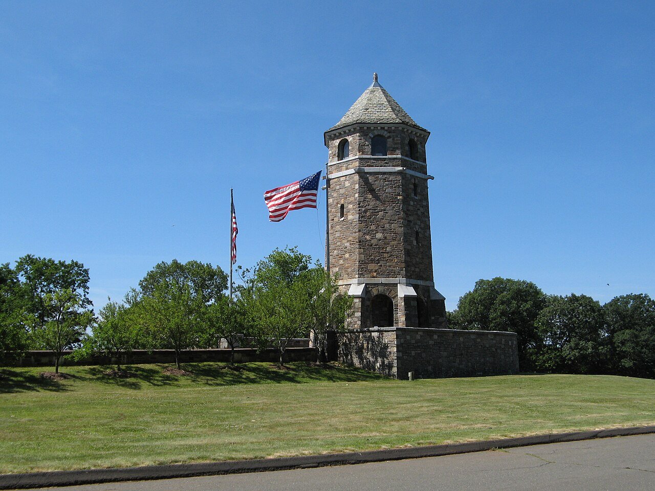 Fox Hill Tower in Henry Park, Vernon, CT
